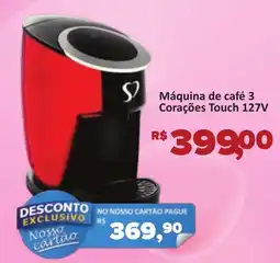 Supermercados Savegnago Máquina de café 3 Corações Touch 127V oferta