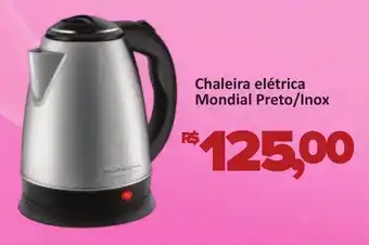 Supermercados Savegnago Chaleira elétrica Mondial Preto/Inox oferta