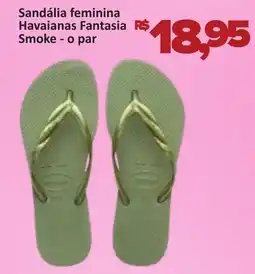Supermercados Savegnago Sandália feminina Havaianas Fantasia Smoke - o par oferta