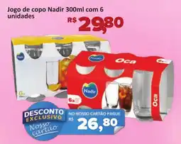 Supermercados Savegnago Jogo de copo Nadir com 6 unidades oferta
