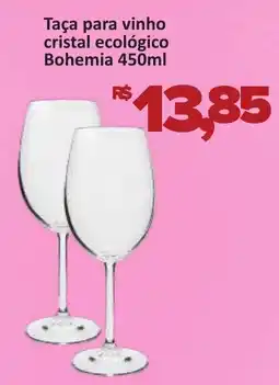 Supermercados Savegnago Taça para vinho cristal ecológico Bohemia oferta