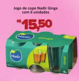 Supermercados Savegnago Jogo de copo Nadir Ginga com 6 unidades oferta