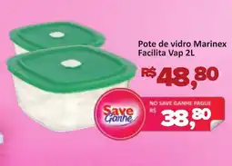 Supermercados Savegnago Pote de vidro Marinex Facilita Vap oferta