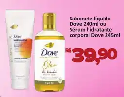 Supermercados Savegnago Sabonete líquido Dovel ou Sérum hidratante corporal Dove oferta