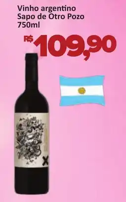 Supermercados Savegnago Vinho argentino Sapo de Otro Pozo oferta