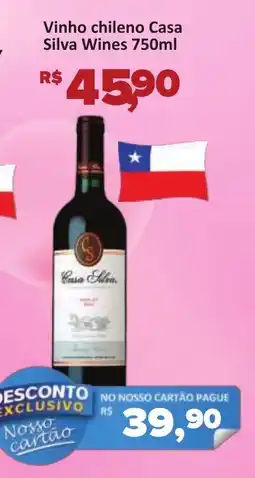 Supermercados Savegnago Vinho chileno Casa Silva Wines oferta