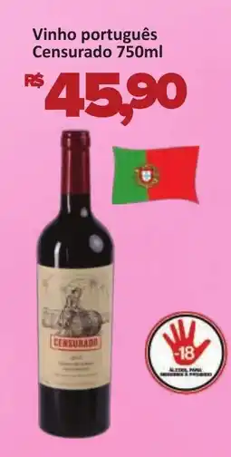 Supermercados Savegnago Vinho português Censurado oferta