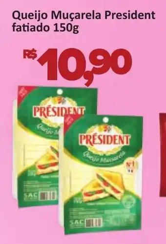 Supermercados Savegnago Queijo Muçarela President fatiado oferta