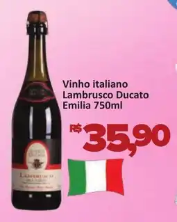 Supermercados Savegnago Vinho italiano Lambrusco Ducato Emilia oferta