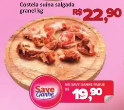 Supermercados Savegnago Costela suína salgada granel oferta