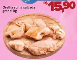 Supermercados Savegnago Orelha suína salgada granel oferta