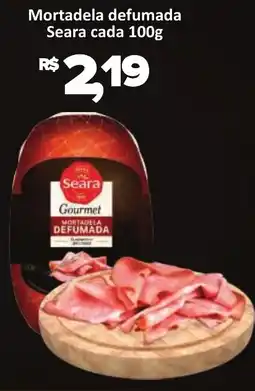 Supermercados Savegnago Mortadela defumada Seara cada oferta