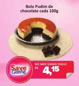Supermercados Savegnago Bolo Pudim de chocolate cada oferta