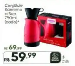 Master Supermercados Conj Bule Sanremo c/Sup (cada) oferta