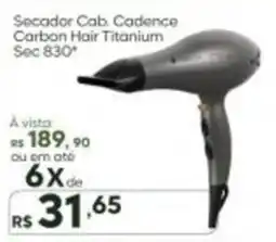 Master Supermercados Secador Cab Cadence Carbon Hair Titanium Sec 830 oferta