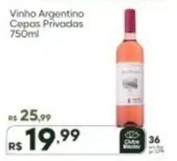 Master Supermercados Vinho Argentino Copas Privadas oferta