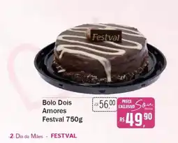 Festval Bolo Dois Amores Festval oferta