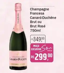 Festval Champagne Francesa Canard-Duchêne Brut ou Brut Rosé oferta