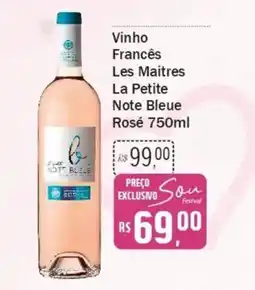 Festval Vinho Francês Les Maitres La Petite Note Bleue Rosé oferta