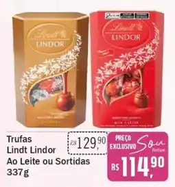 Festval Trufas Lindt Lindor Ao Leite ou Sortidas oferta