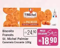 Festval Biscoito Francês St. Michel Palmier Caramelo Crocante oferta
