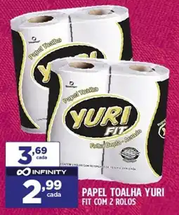 Preço & Cia Papel toalha yuri fit com 2 rolos oferta