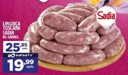Preço & Cia Linguiça toscana sadia granel oferta