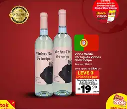 Stok Center Vinho Verde Português Vinhas Do Príncipe oferta