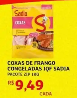 Assaí Atacadista Coxas de frango congeladas iqf sadia pacote zip oferta