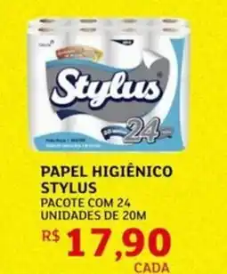 Assaí Atacadista Papel higiênico stylus pacote com 24 unidades de 20m oferta