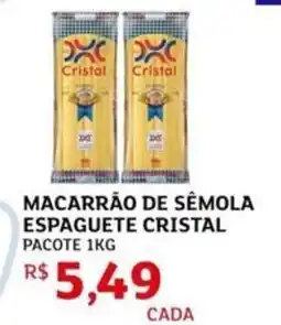 Assaí Atacadista Macarrão de sêmola espaguete cristal pacote oferta