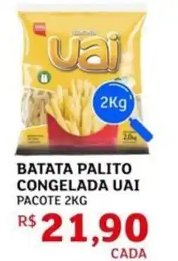 Assaí Atacadista Batata palito congelada uai pacote oferta