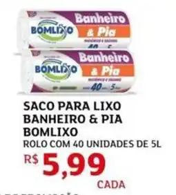 Assaí Atacadista Saco para lixo banheiro & pia bomlixo oferta