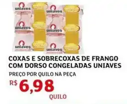 Assaí Atacadista Coxas e sobrecoxas de frango com dorso congeladas uniaves oferta