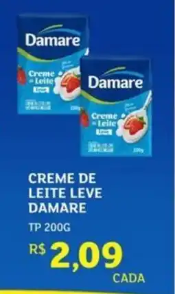 Assaí Atacadista Creme de leite leve damare oferta