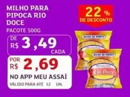 Assaí Atacadista Milho para pipoca rio doce oferta