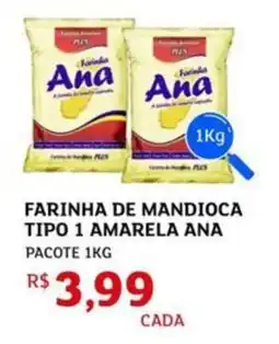 Assaí Atacadista Farinha de mandioca tipo 1 amarela ana pacote oferta