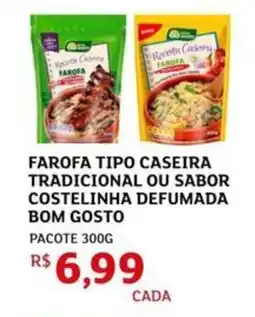 Assaí Atacadista Farofa tipo caseira tradicional ou sabor costelinha defumada bom gosto pacote oferta