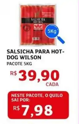 Assaí Atacadista Salsicha para hot- dog wilson oferta