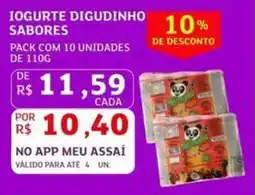 Assaí Atacadista Iogurte digudinho sabores oferta