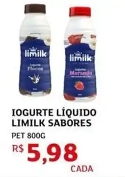 Assaí Atacadista Iogurte líquido limilk sabores oferta