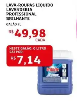 Assaí Atacadista Lava-roupas líquido lavanderia profissional brilhante oferta