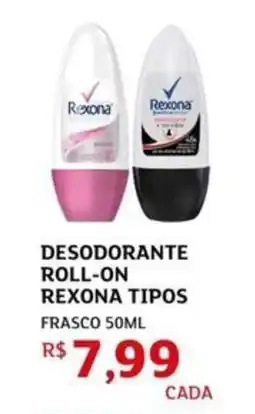 Assaí Atacadista Desodorante roll-on rexona tipos frasco oferta
