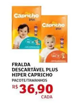 Assaí Atacadista Fralda descartável plus hiper capricho oferta