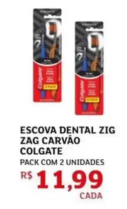 Assaí Atacadista Escova dental zig zag carvão colgate oferta