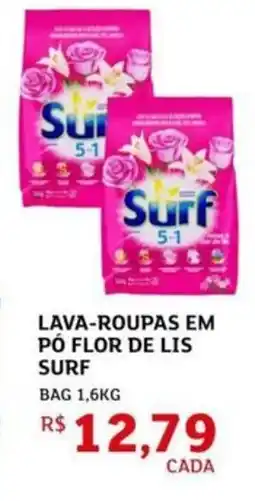 Assaí Atacadista Lava-roupas em pó flor de lis surf oferta