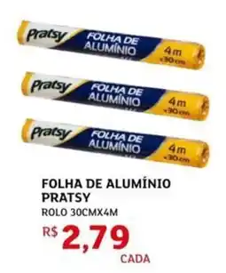 Assaí Atacadista Folha de alumínio pratsy rolo 30cmx4m oferta