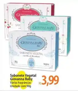 Atacadão Sabonete Vegetal Giovanna Baby Várias fragrâncias Unidade oferta