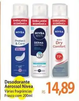 Atacadão Desodorante Aerossol Nivea Várias fragrâncias Frasco oferta