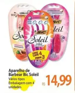 Atacadão Aparelho de Barbear Bic Soleil oferta